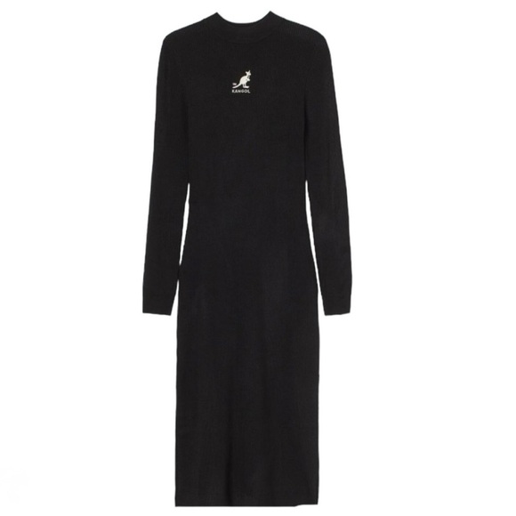 Kangol Dresses & Skirts - KANGOL X H&M long sleeve bodycon dress with slits